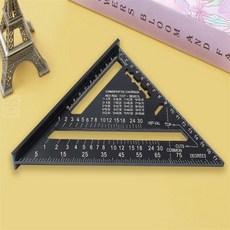 구니스토어 목공용 삼각자 18cm 알루미늄목공삼각자 삼각형자 목재작업