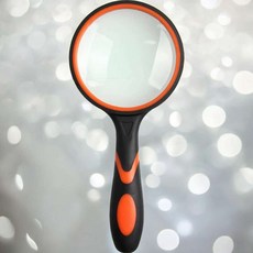 휴대용 오렌지 4배율 돋보기확대경 독서확대기 어르신돋보기 돋보기렌즈 독서확대경