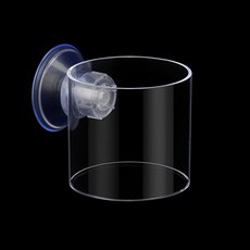 魚缸餵食圈 壓克力定點餵食杯 飼料投食圈, 1個, 圓