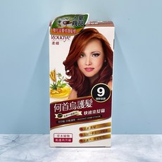 柔蝶 Roudye 何首烏護髮 染髮霜 10號 霧棕色 快速染髮, 1個, 9號咖啡金銅
