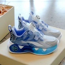 바퀴 달린 신발 휠 운동화 아동용 불빛 바퀴 반사 회전 버튼 폭신한 LED, 1개, 블루 회전 버튼형