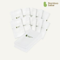 [밤부베베] 시그니처 입소문 세트(베이직) (거즈 퓨어 10p + 사각기저귀 퓨어 5p)