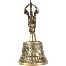 명상과 기도를 위한 아시르와드 티베트 핸드벨 4 5 6인치 도르제 바지라4인치, 5 inches