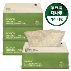 한예지 키스해링 무표백 뽑아쓰는 대나무 키친타올, 100개입, 9개