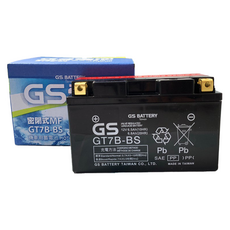 GS 統力 GT7B-BS 7號薄型機車電池 (同YT7B-BS) 七號 機車電瓶, 1個, 10w40, 1L