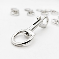 스위블 스냅 훅 헤비 듀티 개 목줄 클립 걸쇠 후크, D, 1개