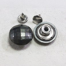 [단추똥꼬] 청바지단추 청자켓 흔들이 단추 5세트 20mm, 1개, (23번)캐 다이아 흑니켈 5세트
