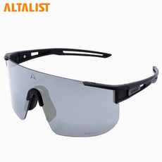 알타리스트 카쿠 SP4 미러렌즈 + 변색렌즈 러닝 자전거 골프 등산 스포츠 선글라스 고글, BLACK / SILVER, 1개