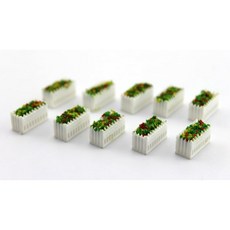 Speed MAO 디오라마 모형 화단 하나가로 공원 × 10개 세트 1100 프라모델 디오라마 미니피기어 생성 감상 N게이지, 1개, 상세페이지 참조