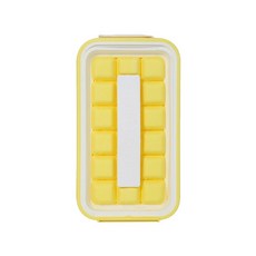 실리콘 아이스 큐브 몰드 그리드 모양 사각형 1. 볼 4, 1개, B. 레몬 옐로우 덴마크 지널 맛 안 뱁니다 독일 TU