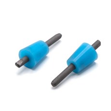 2개 실리콘마개 탄소봉 흑연 전극 전기분해 전지실험 전자 전류 어린이 도구 수업 양극 초등 교구 실험도구