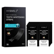 IVISMIL 亮白牙貼潔牙神器溫和象牙白, 1個, 單盒14包-清潔亮齒