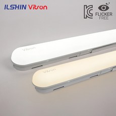 비츠온 LED 심플 슬림 일자등 30W LED형광등 다용도등 플리커프리, 전구색, 2개