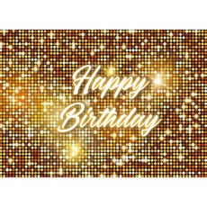 태쓰 생일 파티 현수막 남아 여아 엄마 아빠 생일 배너 3, 블링블링골드