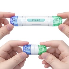 키즈브릭스 아이칸 자석 탈부착 고급 하드렌즈 케이스, 2개, 혼합색상