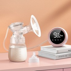 電動吸奶器雙邊擠奶器吸力大按摩產後催乳器 母嬰用品, 1個, 粉色:1個