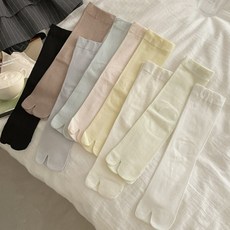 시스루 여름 타비양말 족발 쪼리 발가락 멀베리 실크혼방 중목 양말 좌우구분 9컬러