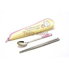 角落生物【北極熊】不鏽鋼餐具，卡通餐具，環保餐具組，304不鏽鋼餐具, 1個