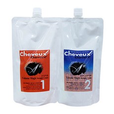 디어스 슈보 에이플러스 A+ 볼륨 매직 스트레이트 손상모 1제2제 500ml, 액상타입, 1개