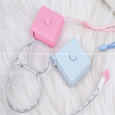 라포픽 2M 휴대용 줄자 줄자키링, 블루