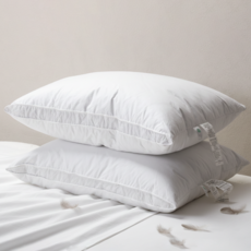 해이니 그레이 거위털 호텔 구스다운 베개 1+1, 2개, 화이트