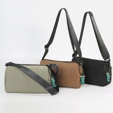 BR015 여성 인형 장식 베이직 캐주얼 크로스백 가방 업소용, 브라운