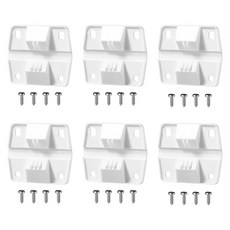 쿨러 플라스틱 경첩 교체품6팩 Coleman 콜맨 부품에 적합 러버메이드 부품 아이스 체스트용 힌지 키트 나사 포함 134547, 쿨러 플라스틱 경첩 교체품(6팩) Coleman 콜맨