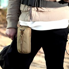 밀리터리 가방 몰리 주머니 미니 파우치 베이지 전투 크로스 수납 전술 장비 캠핑 여행, 본상품