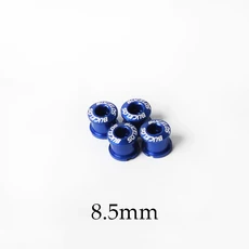 자전거 체인링 BUCKLOS-4 개 5 체인 링 볼트 6.5mm 8.5mm 자전거 휠 나사 알루미늄 합금 플레이트 싱글/더블 크랭크 세트 체인링, 17 4PC 8.5mm-Blue