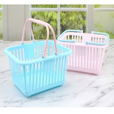 수납바구니 다용도걸이형수납바구니, 핑크