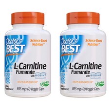 Doctor's BEST 左旋肉鹼保健素食膠囊 855mg, 2罐, 60顆