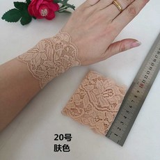 여성 레이스 아대 가리기 시즌 통기성 손목보호대 흉터 가리개 문신 타투 여름 여성용, 1개