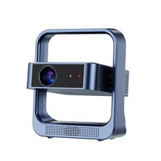 Lumixia 빔프로젝터 빔 캠핑용 휴대용 미니빔 빔프로잭터 빔프로젝트, 720P 안드로이드, 블랙 해외 버전 유럽 표준, 기본 색상