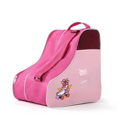 Boulder Bee 롤러 스케이트 백 조절 가능한 어깨끈이 있는 여성용 아이스 스케이팅/인라인 스케이트용 신발 가방 어린이 및 성인 모두용핑크 173566, 핑크