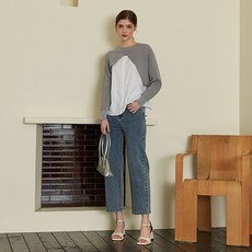 플라스틱아일랜드 릴렉스 레귤러 데님 팬츠 PQ7DP201