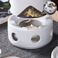 [픽앤] 카페티워머 티주전자 차포트 도자기 티워머 화이트