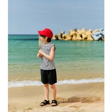 [브랜드정품]아레나 남아동 비치 스플릿 래쉬가드 세트 수영복(A5BB1BS04)BLK 강습수영복 휴가수영복