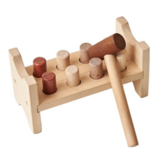 토도리브로 아인바움 원목교구 망치놀이, MIX (색상혼합), 6개