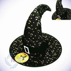 할로윈 마녀모자 골드 할로윈데이코스프레 할로윈의상