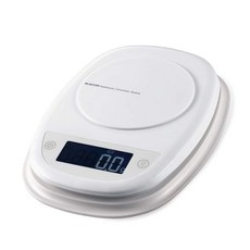 ELECOM 부엌 스케일 최대 2kg 최소 0.1g 표시 화이트 HCS-KS01WH, 1개