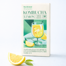 [노브랜드] 콤부차 레몬6g 20스틱, 5개, 20개입, 6g