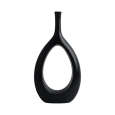 세라믹 인테리어 화병 (블랙) JT77