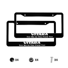 비타라 프린트 패턴 번호판 프레임 홀더 알루미늄 장식 보호대 나사 자동차, 1. 멀티, 1개