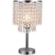 幸福家園 USB觸摸調光水晶檯燈 觸控感應 臥室床頭燈 節能檯燈, 銀色