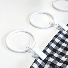 커튼링 집게 고리 커튼설치 커튼부자재, 1개, 화이트