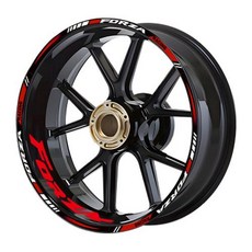 오토바이스티커 휠 스티커 반사 Forza 14 15 림 액세서리 혼다 Forza125 Forza250 Forza300 Forza350 125 2, 8) Red Red, 1개