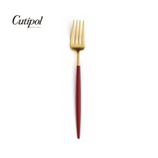 Cutipol GOA 紅金霧面不銹鋼 18cm 點心叉 葡萄牙手工餐具, 1個