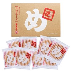 하카타 선물 멘베이 매운 맛있는 맛 센베이 마요네즈 8봉 16장 들어가다 전용 종이 봉투 포함, 1개, 1g