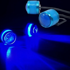 자동차 튜닝 조명 브라켓 미등 풋등 차량용 led 라이트 외부 램프 사이드 포인트 사이키 2구 볼록 렌즈