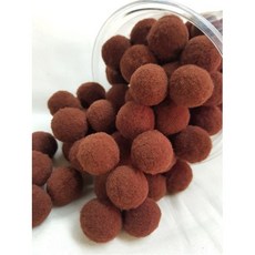 [팩/50개] 고탄력 진밤색 폼폼이(2cm), 1.진밤색(2cm) 50개